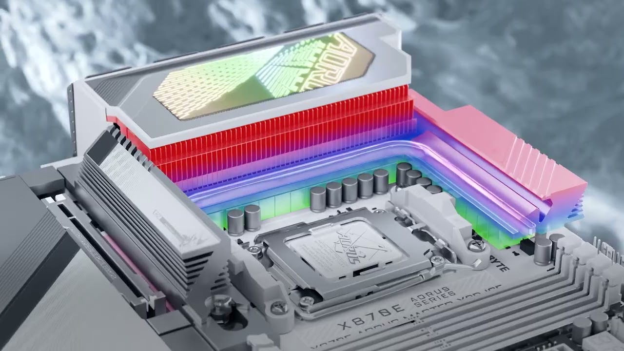 GIGABYTE X870E AORUS MASTER X3D ICE AMD AM5 LGA 1718 ATX