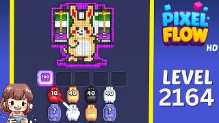 Pixel Flow Level 2164 Solution Walkthrough