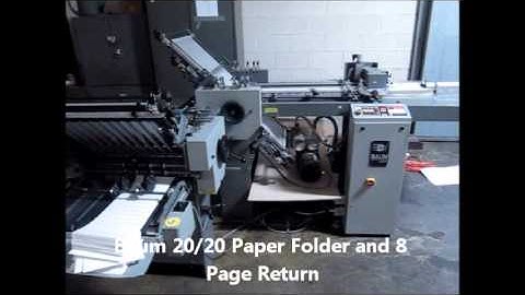 Baum 2020 Paper Folder and 8 Page Return