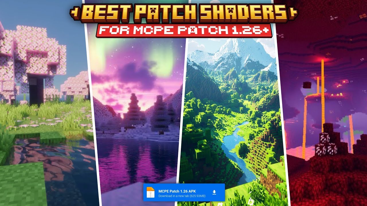 Top 3 Best Shaders For Minecraft Patch 1.26+ Update | MCPE Patch 1.26 ...