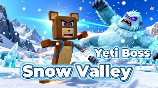 Snow Valley Full Walkthrough! ❄️ Yeti Boss Fight | Super Bear Adventure 🐻🔥