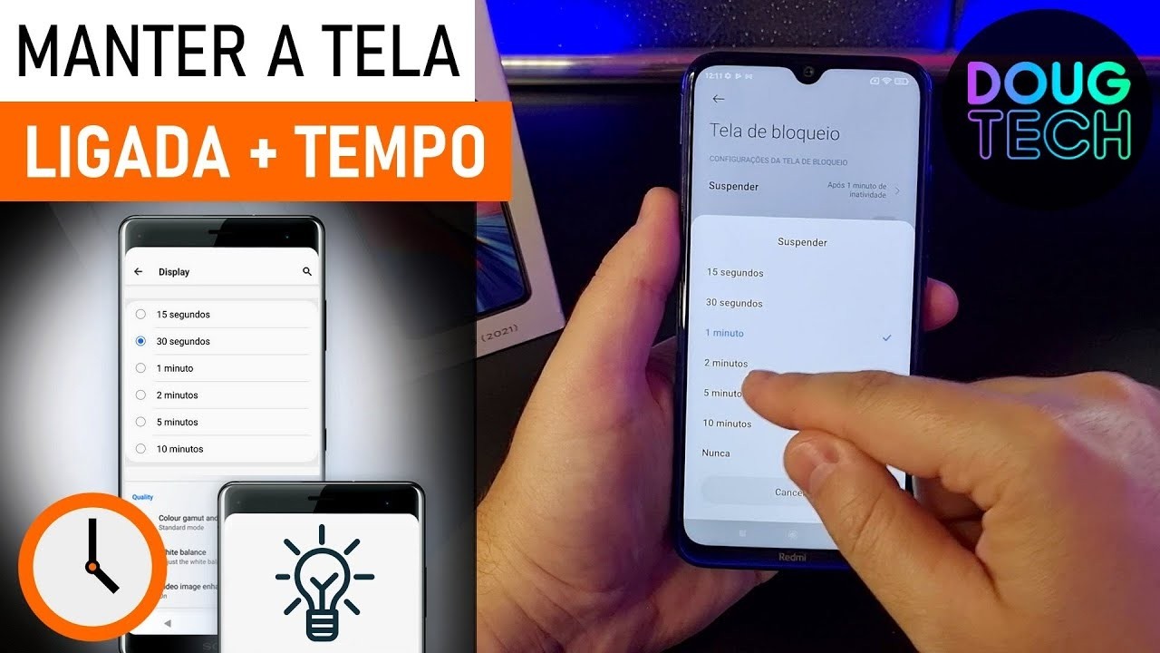 Como Manter a TELA LIGADA por mais TEMPO no Xiaomi - YouTube