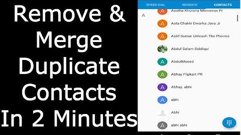 Remove And Merge Duplicate Contacts In 2 Minutes