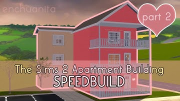 COLORFUL APARTMENT BUILDING Speed Build Part 2 | The Sims 2