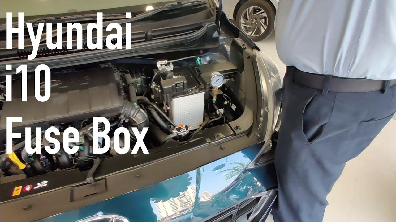 Hyundai i10 Passenger and Engine Fuse Box Diagrams YouTube