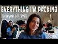 MY RTW PACKING LIST! What I am bringing for a year of travel and every continent!