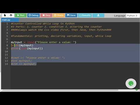 Counter Controlled While Loop In Python - Youtube