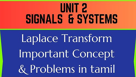 TNPSC AE ECE EEE signals & systems - Laplace Transform important problem discussion in tamil