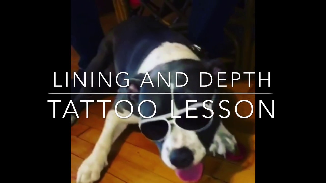 Tattoo lining and needle depth Tattoo Lessons YouTube