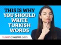 How to Learn Turkish Words by Writing Them Out