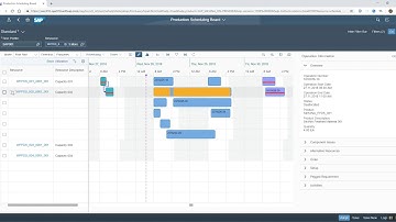 SAP S/4HANA Production Scheduling Board Fiori App