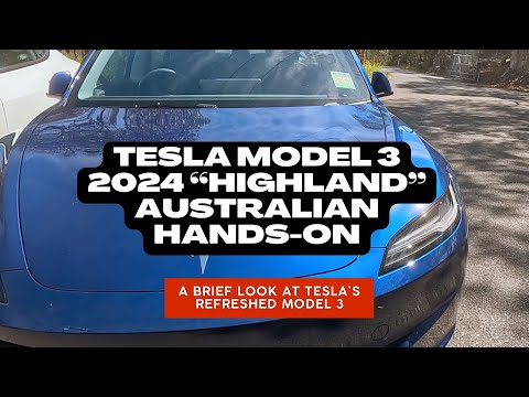 Tesla Model 3 2024 Highland Australian Hands-On 