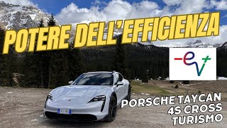 PORSCHE TAYCAN 4S Cross Turismo - HOW EFFICIENT is it in SPORTY MOUNTAIN DRIVING? And in charging?