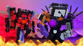 What If Titan TV Man “FOUGHT” Titan Speakerman in Skibidi Toilet? : LEGO Animatation screenshot 4