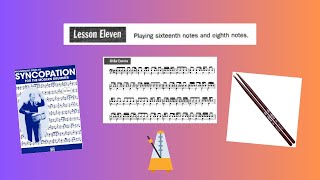 Syncopation by Reed (Lesson 11, Page 28, 40-Bar Exercise) - Practice with Me! #drumset #drummer