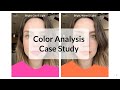 Color Analysis Case Study - Green Eyes, Medium Brown Hair