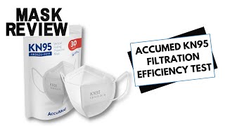 Accumed Kn95 Ac-Chd-El Mask Review - Filtration Efficiency Test - Tsi 8130A - Gb2626-2019 Standard