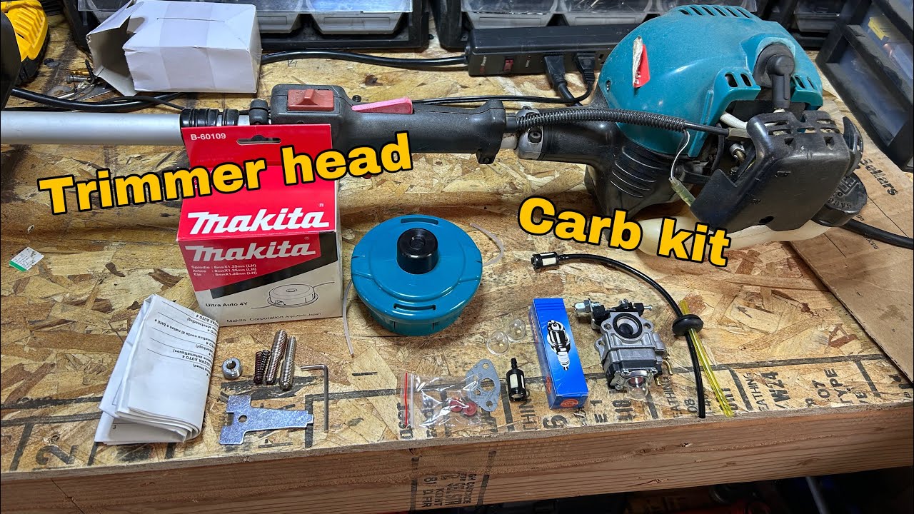 How to replace and trimmer head and carburetor on a Mikita rbc2510 ...