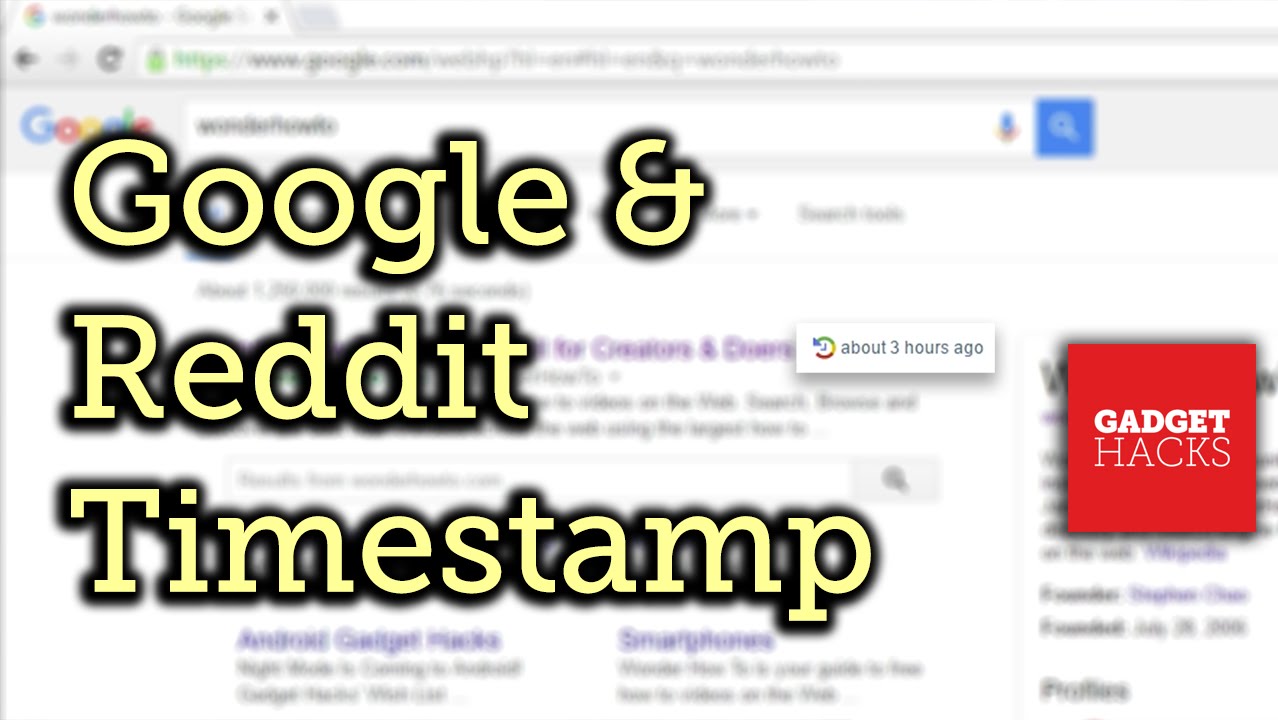 See Timestamps for Visited Links on Google and Reddit How-To