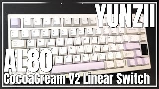 YUNZII AL80 Cocoa Cream V2 Linear Switch | The typing feel is