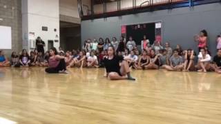 Colony high school dance team 2017 tryouts day 2 contemporary