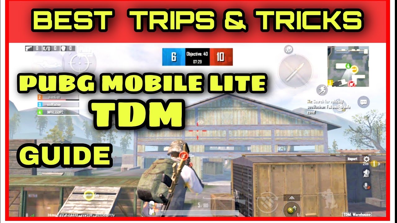 TIPS AND TRICKS ABOUT TDM MODE IN PUBG MOBILE LITE | PUBG ...
