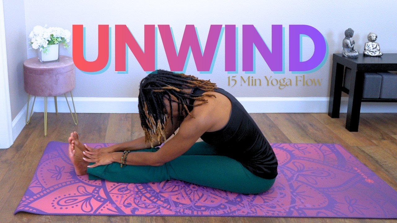 Evening Yoga to Release Tension | 15 Min Slow Stretch - YouTube