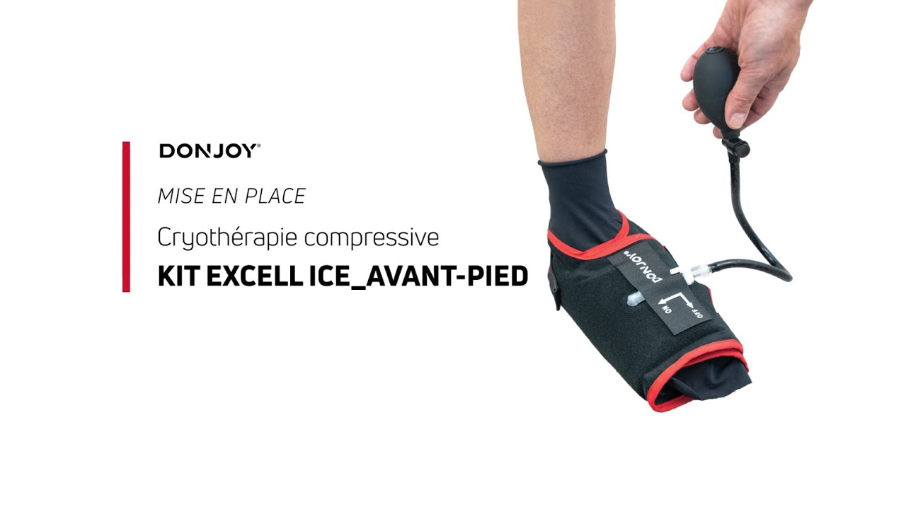 Kit Excell Ice_Avant-pied de DonJoy® - Froid et compression - Mise en place