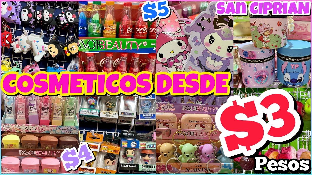 🦋COSMÉTICOS BARATOS en SAN CIPRIAN ¡DESDE $3 PESOS!🤑/ LLAVEROS KAWAII, COSMÉTICOS, FUNKOS / “VHALAR”