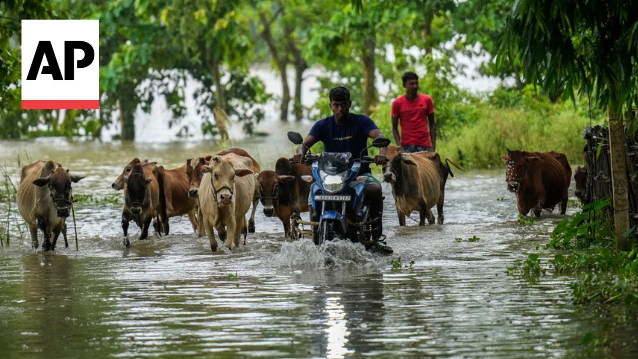 Floods and landslides triggered by heavy rains in India's northeast ...