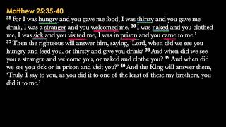 Matthew 25:35-40