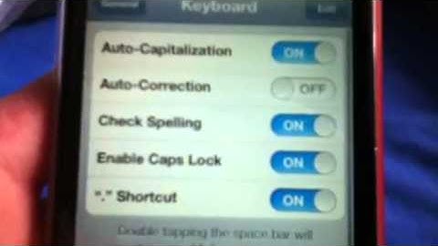 How to disable auto correction on the iphone/itouch