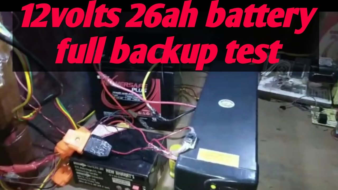 12volt 26ah battery full backup time testing with ups unexpected result😱😱😲😲