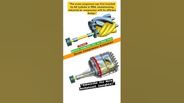 Screw Compressor Mechanism Explained #mechanism #screwcompressor #3ddesign #cad #engineering #3d