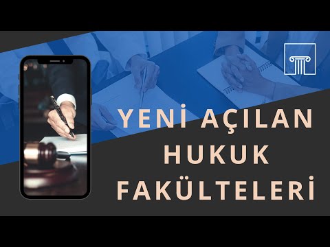 2022 YKS Yeni Açılan HUKUK FAKÜLTELERİ