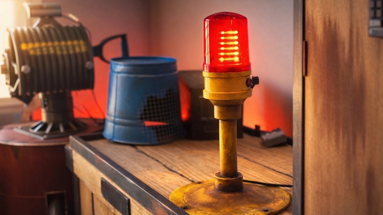 I Made a REAL Siren Light From Rust for my IRL Base