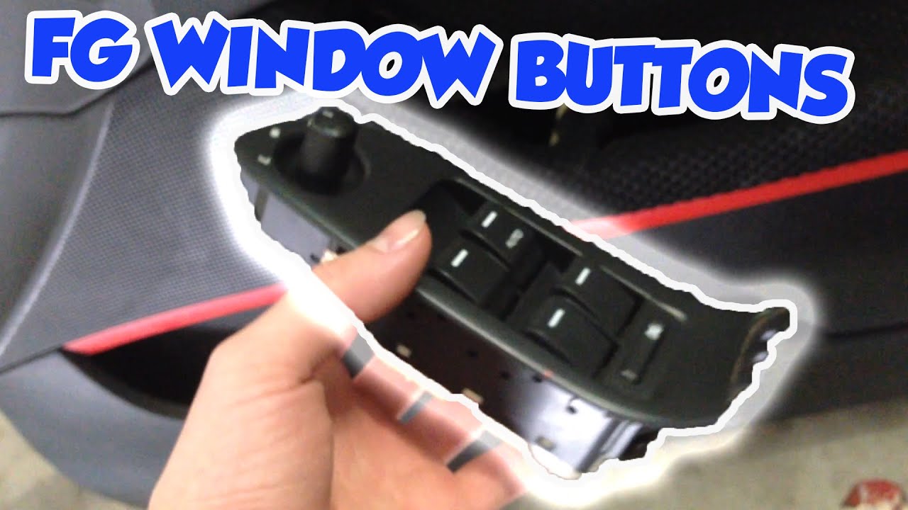 How to remove Ford FG window buttons YouTube