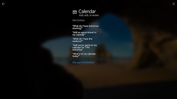 Cortana `Help and tips