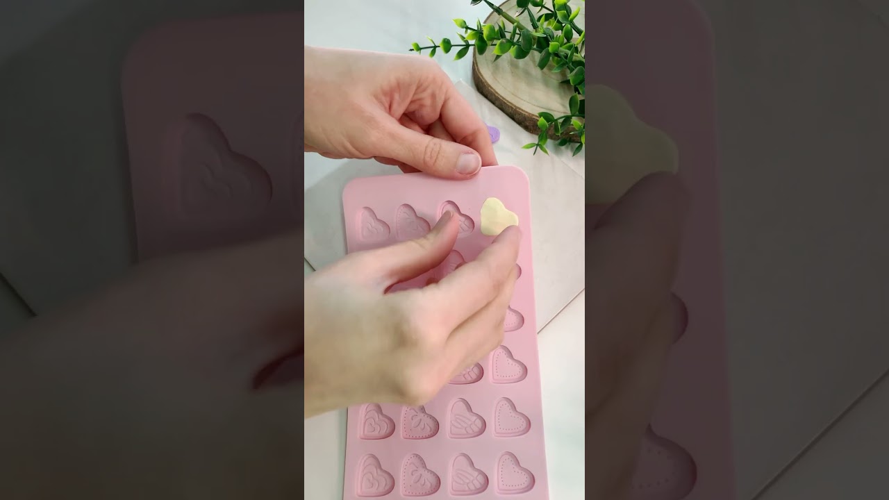 Adorable Heart Silicone Mold for Polymer Clay, Resin, Air Dry Clay, Fondant or Chocolate  