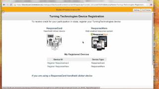 How to register a Turning Technologies Clicker on Blackboard