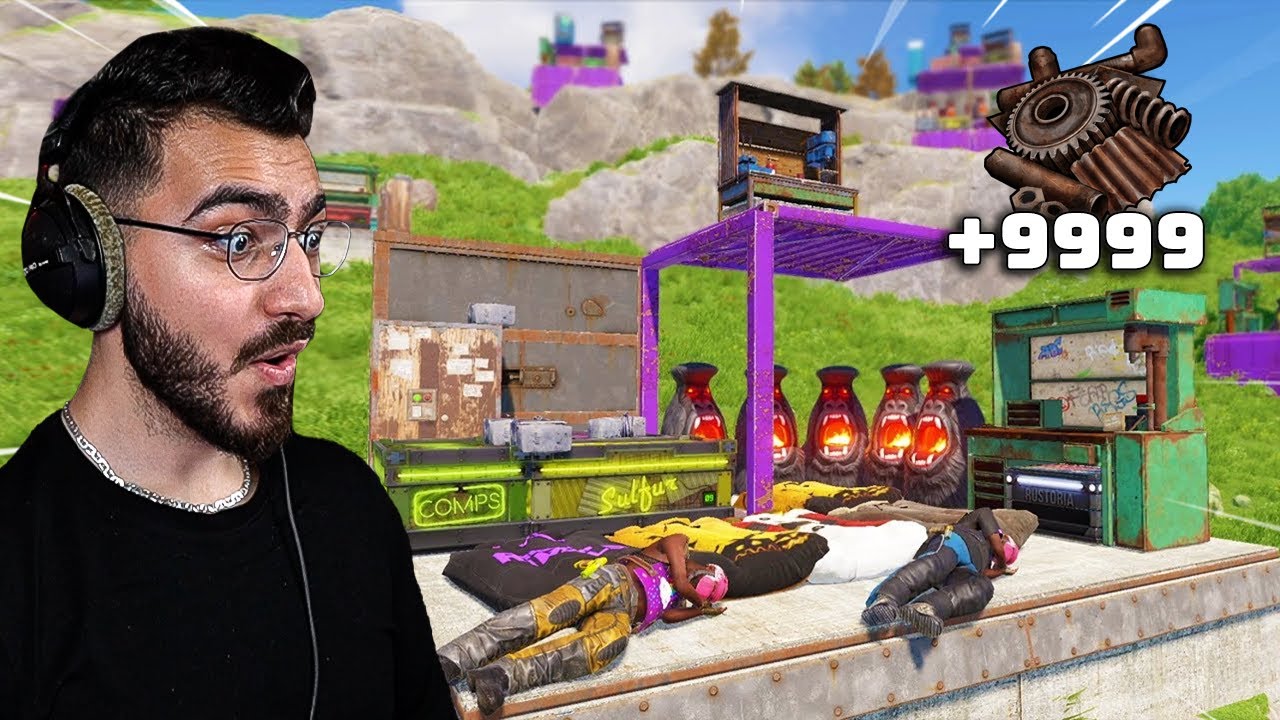 القلتش هذا خلاني اسرق بيوت كثيرة !! (مستحيييل السكراب 😱) راست RUST 🔥