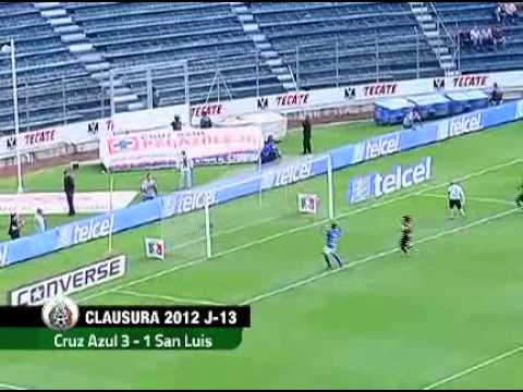 CRUZ AZUL 3-1 SAN LUIS: BRAVO MARC DOS GOLES