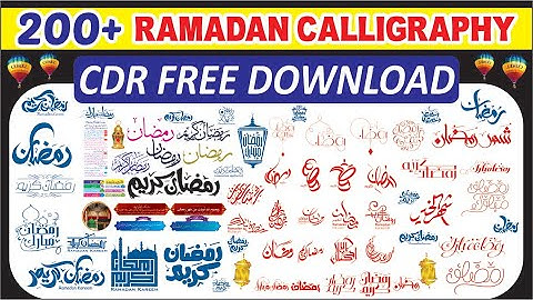 Ramadan Kareem Calligraphy |  200+ Ramadan Kareem Arabic Calligraphy Vectors Cdr file Download 2020