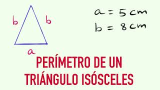 How to calculate the perimeter of an isosceles triangle