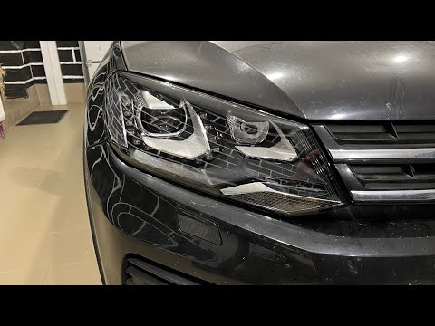 Volkswagen Tuareg NF - ремонт фар, замена линз на диодные Expression