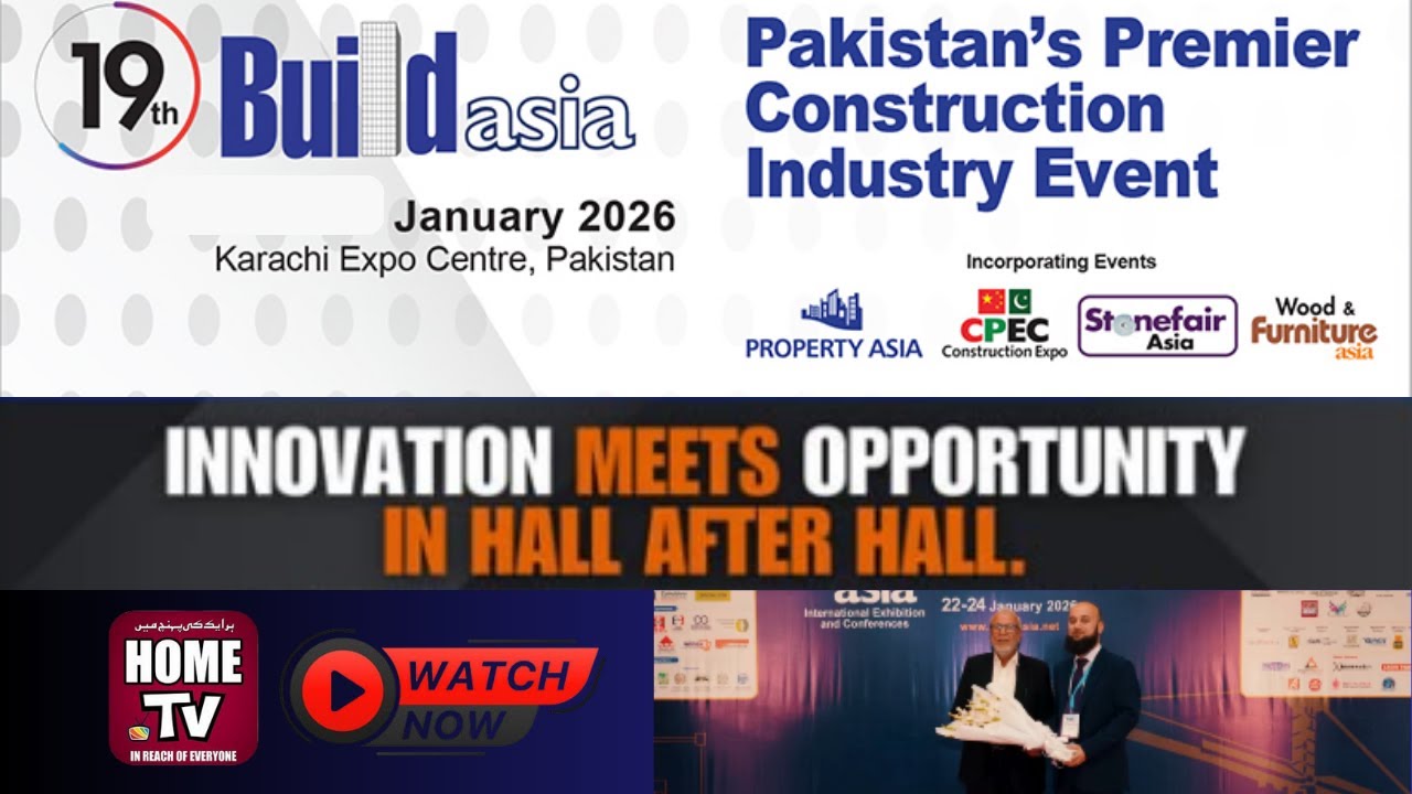 The 19th Build Asia Exhibition & Conference 2026 | Karachi Expo Centre | Home TV. 