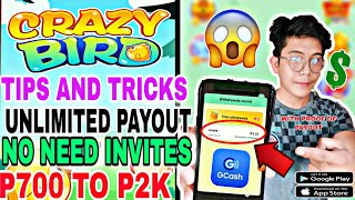 CRAZY BIRD  BEST TRICKS UPDATE  EARN ₱2K PER DAY BEST TIPS AND TRICKS | WITH PROOF OF PAYOUT 2024