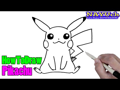 How To Draw Pokemon Pikachu Easy Drawing Step By Step Youtube