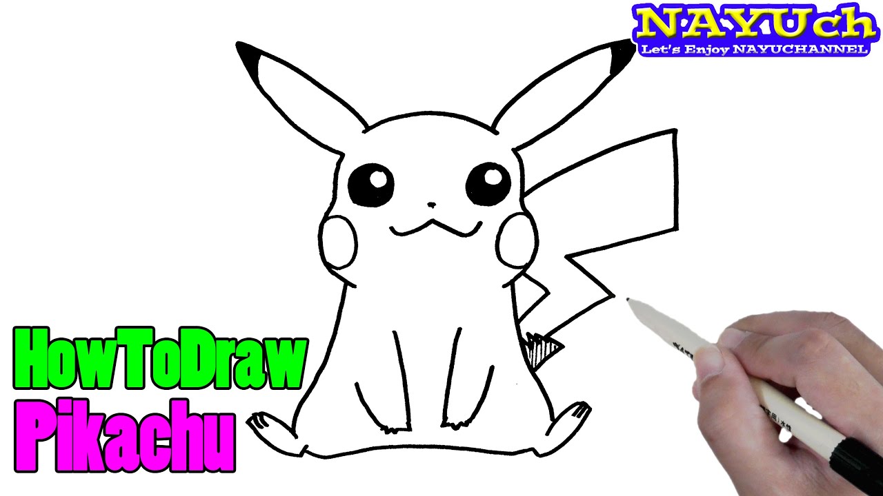 How To Draw Pokemon Pikachu Easy Drawing Step By Step Youtube