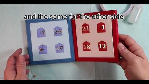 How to make a shadow box advent calendar